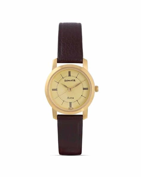 Women Water-Resistant Analogue Watch-NT87018YL01W