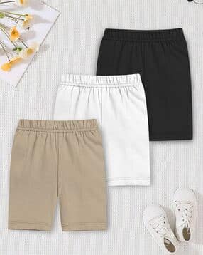 trampoline Girls Pack of 3 Cotton Cycling Shorts-picture-14