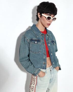 only Women Washed Regular Fit Denim Jacket-picture-34