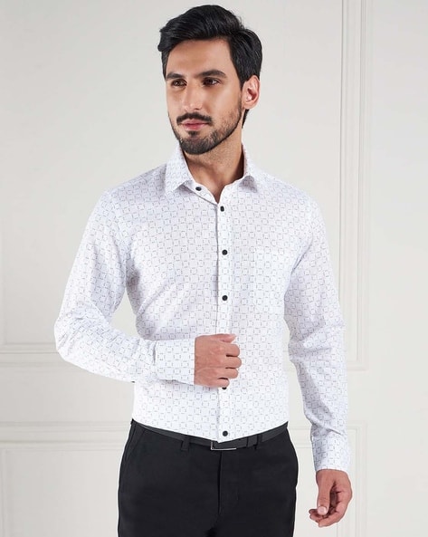 LOUIS STITCH Men Printed Regular Fit Shirt with Patch Pocket