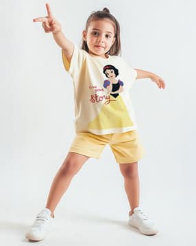 Girls Typographic Print Oversized Fit T-Shirt-image-6