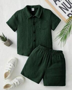 fastdeal x ag Boys Ribbed Shirt & Shorts Set-picture-36