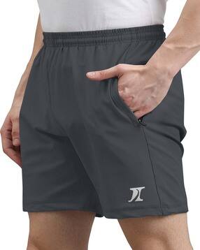 indiclub Men Flat Front Regular Fit Shorts -picture-11