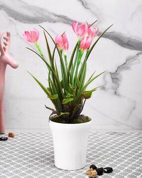 tayhaa Tulip Artificial Plant with Pot-picture-27