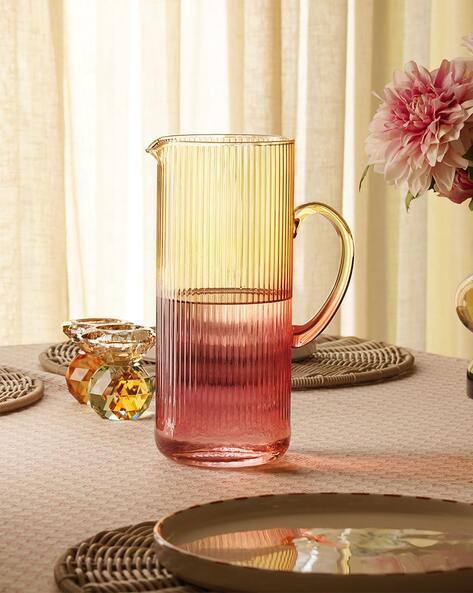 Pure Home And Living  Ombre Linear Textured Pitcher