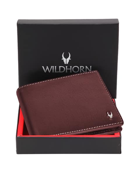 WILDHORN Bi-Fold Wallet with Logo Applique