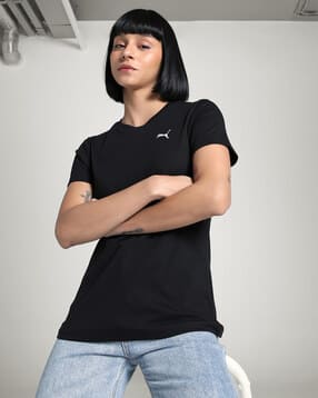 puma Women Elevated Ribbed Regular Fit Crew-Neck T-Shirt-picture-45