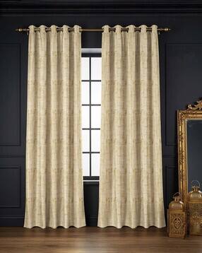 Pack of 2 Jacquard Curtains with Eyelets