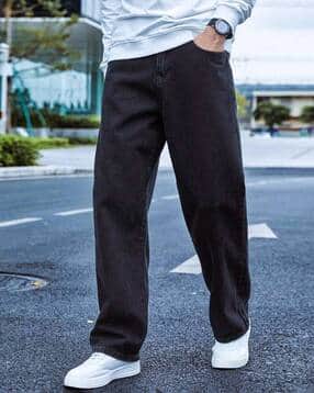 zaysh Men Straight Jeans with 5-Pocket Styling -picture-12