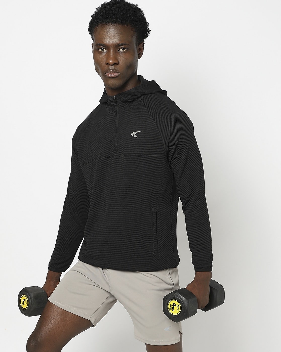 Buy Black Charcoal Sweatshirt & Hoodies for Men by PERFORMAX