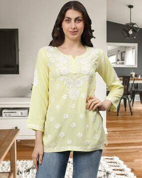 sevachikan Women Embroidered Straight Kurti-picture-32