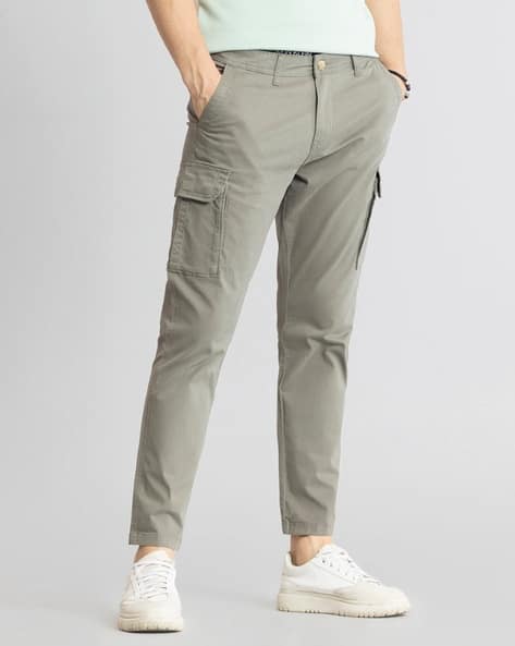 Price History of SNITCH Men Slim Fit Cargo Pants from Ajio