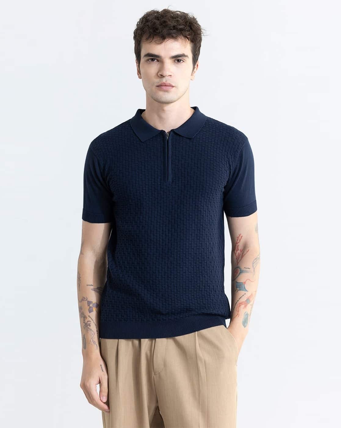 N*Y様 tttmsw 23ss diamond knit polo navy tttmsw 23ss diamond knit polo N*Y様 tttmsw 23ss diamond knit polo