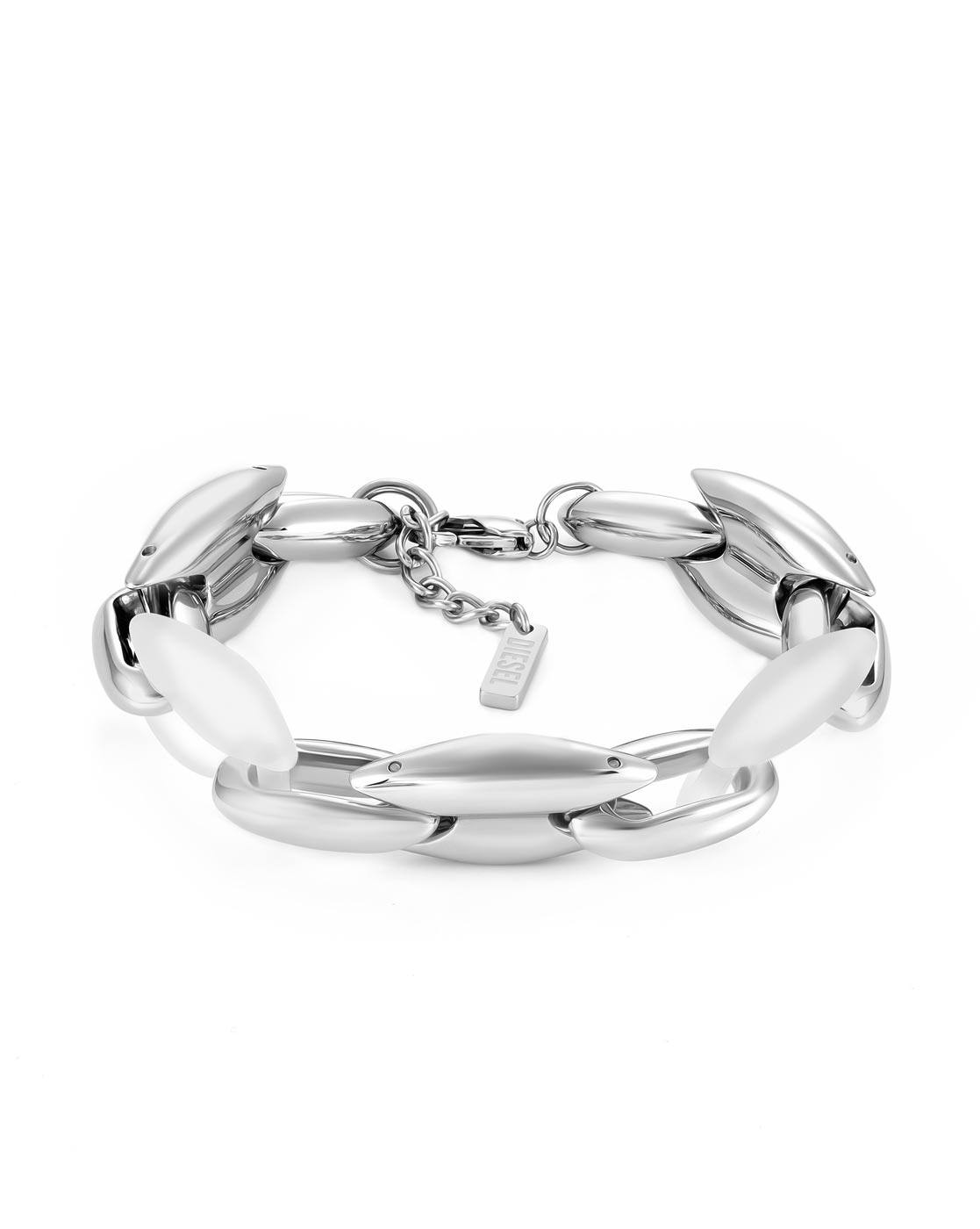 Buy Diesel Men Chain Bracelet | Silver Color Men | AJIO LUXE