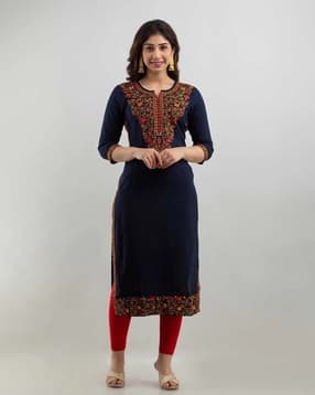 nyrika Women Embroidered A-Line Kurta Set-picture-29