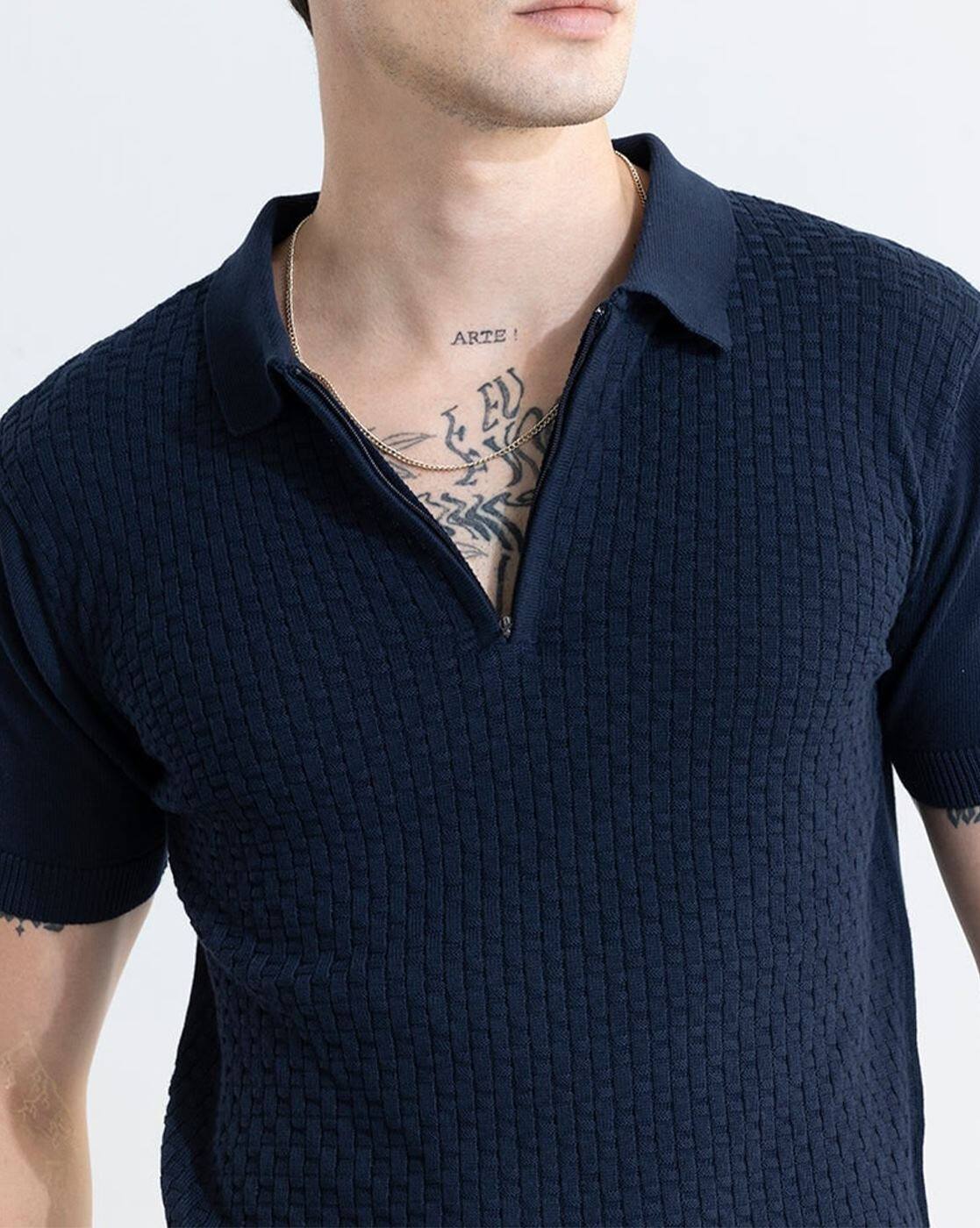 N*Y様 tttmsw 23ss diamond knit polo navy tttmsw 23ss diamond knit polo N*Y様 tttmsw 23ss diamond knit polo