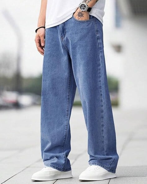 POSHAX Men Lightly Washed Slim Fit Jeans