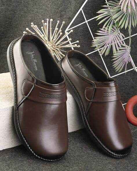 JOHN KARSUN Men Round-Toe Slip-On Sandals