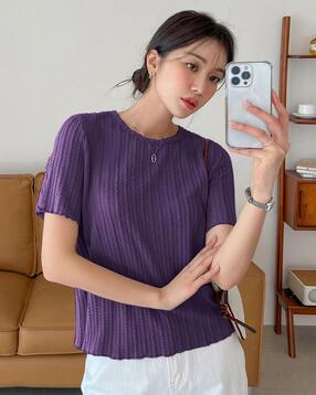 leia Women Regular Fit Textured Top-picture-16