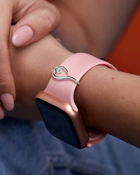Minutiae Silver-Plated Crystal-Studded Watch Charm