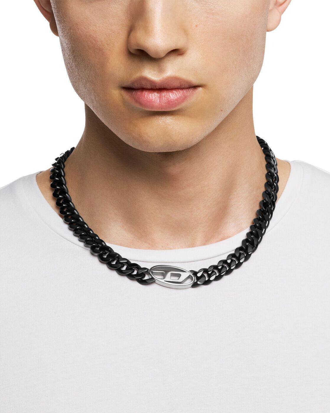 Buy Diesel Men Classic Chain | Black Color Men | AJIO LUXE