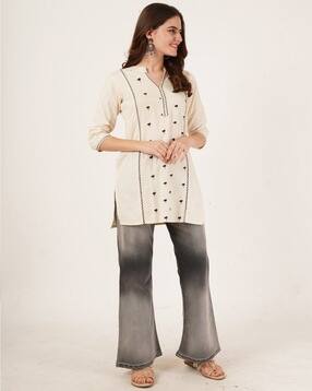 royal export x ag Women Embroidery Straight Kurta-picture-32