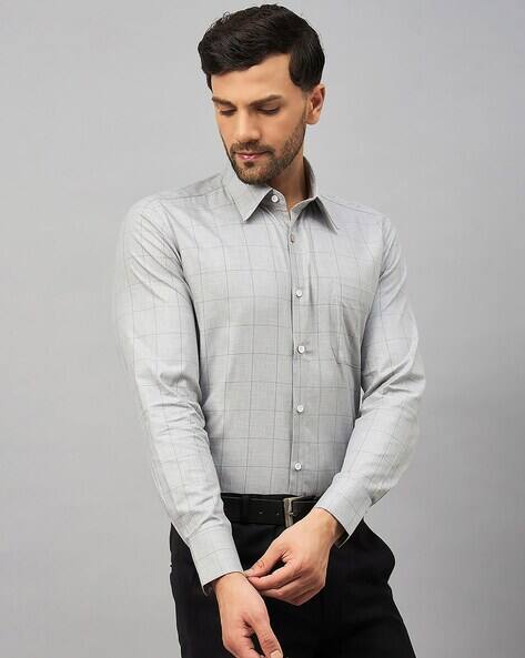 LOUIS STITCH Men Cotton Checks Regular Fit Shirt