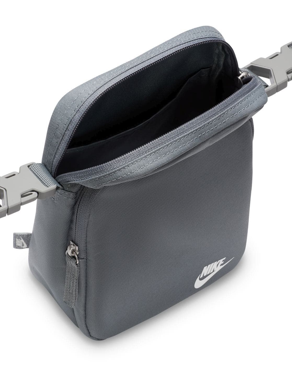 grey nike side bag