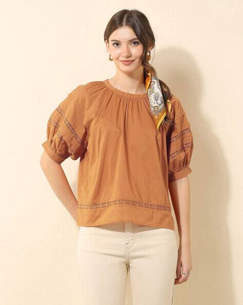 U.S. Polo Assn. Women Regular Fit Round Neck Top