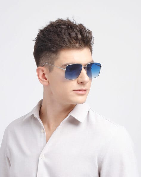 POPPY PO-5004 UV-Protected Full-Rim Square Sunglasses