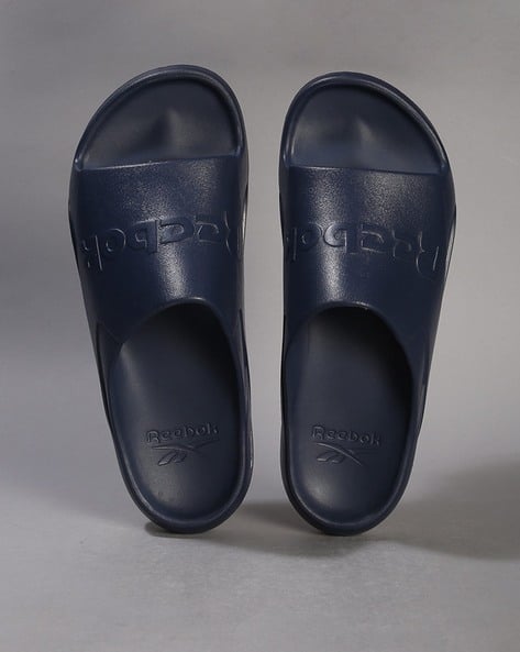Reebok Men Clean Brand Embossed Slides