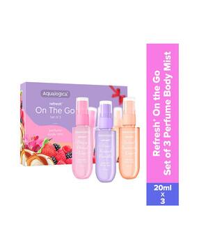 Pack of 3 Refresh On The Go Perfume Body Mist Set for Women