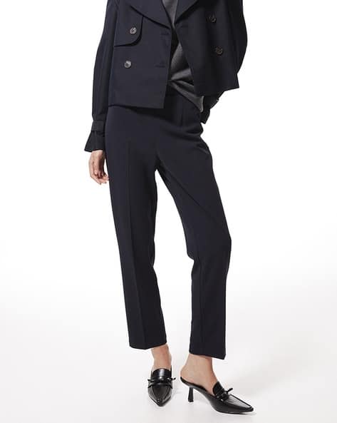 Buy Blue Trousers Pants for Women by H&M Online