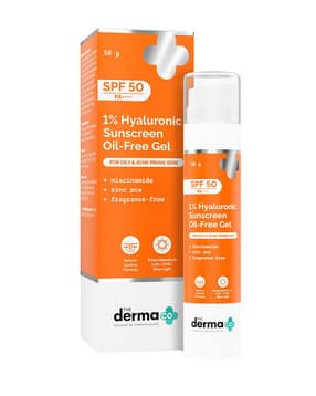 the derma co 1 Hyaluronic Sunscreen Oil Free Gel Lightweight Sunscreen Acne Prone Skin-picture-29