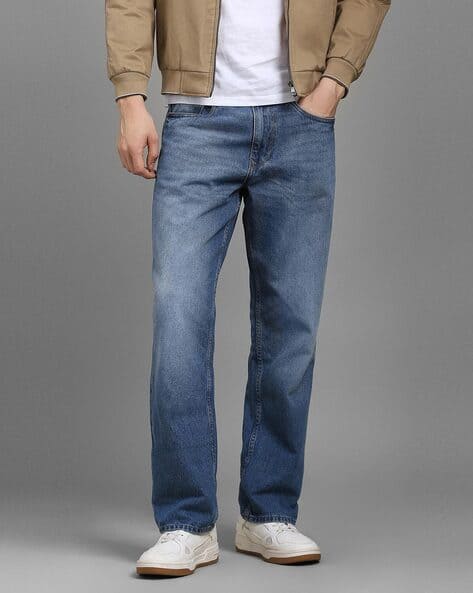 LOUIS PHILIPPE Men Lightly-Washed Slim Fit Jeans