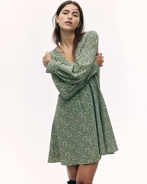 Buy H&M Women Floral A-line Dress Online | Ajio.com