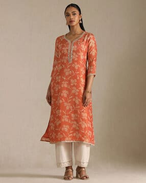 soch Women Printed Straight Kurta -picture-24