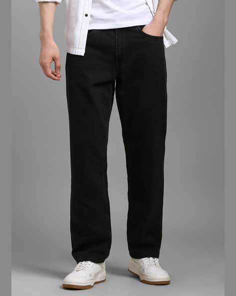 LOUIS PHILIPPE Men Straight Fit Jeans with 5-Pocket Styling