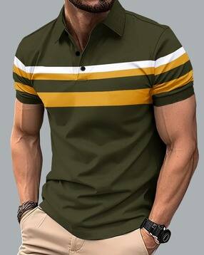eyebogler Men Colourblock Regular Fit Polo T-Shirt-picture-21