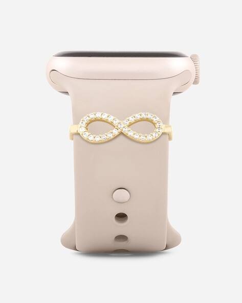 Minutiae Women Stone-Studded Infinity Watch Charm