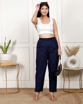 Women Cotton Relaxed Fit  Pants