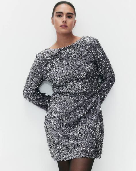 Buy Silver Dresses for Women by H&M Online | Ajio.com