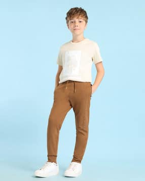 u.s. polo assn. Boys Mid Rise Cotton Joggers-picture-36
