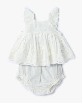 gap kids Infants Embroidered Cotton Top & Shorts Set-picture-42