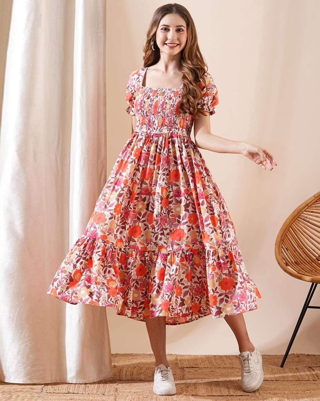 snapdeal dresses for ladies Snapdeal Online Snapdeal Western Dresses Western Wear Midi Dress Snapdeal Kedar Fab Georgette Dyed Midi