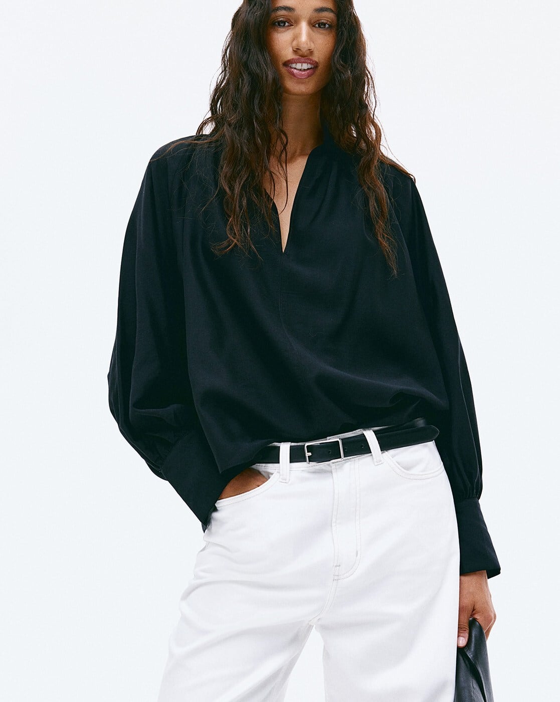 トップス HAENGNAE OMOCHI BLOUSE black -1117Wx1400H-700421221-black-