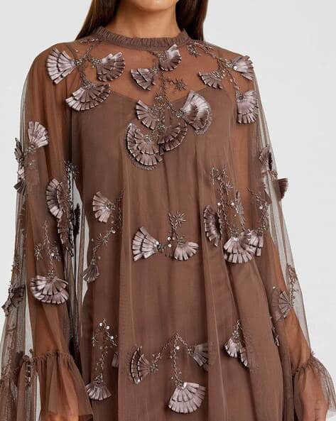 beaded silk chiffon dress Silynne Whimsical Wedding | Organza & Corset neck beaded and jeweled Mini Dress Curvy Curvy Color:Gold Ivory summerwomen2025