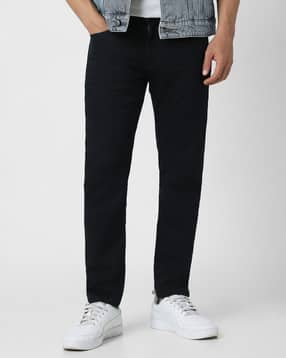 Men Tapered Fit Jeans with 5-Pocket Styling-image-22
