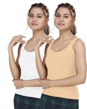 alba Pack of 2 Women Cotton Camisole-picture-36