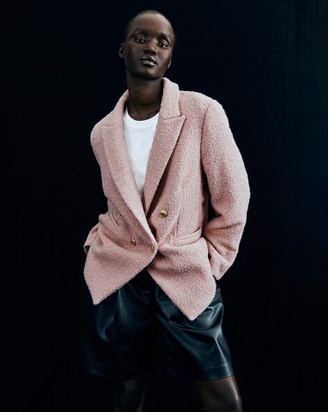 Women Regular Fit Double-Breasted Blazer - Main Image